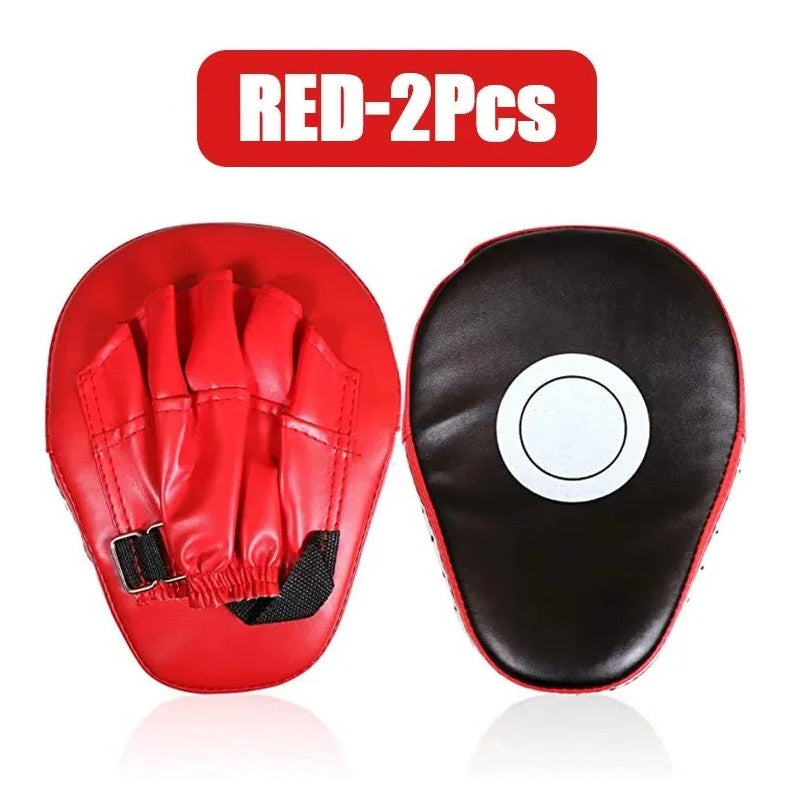 Boxing Focus Mitts Training Gloves with Adjustable Strap - Curved Punching Pads
