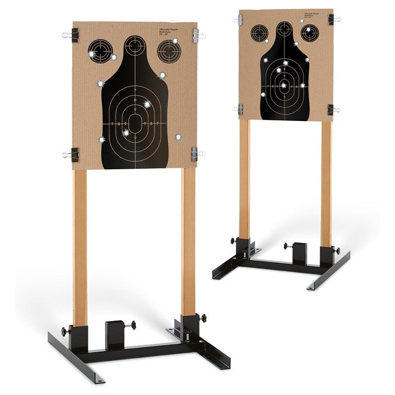 Adjustable Target Stand Base 2 Pack for Wooden Frames - Heavy Duty Steel