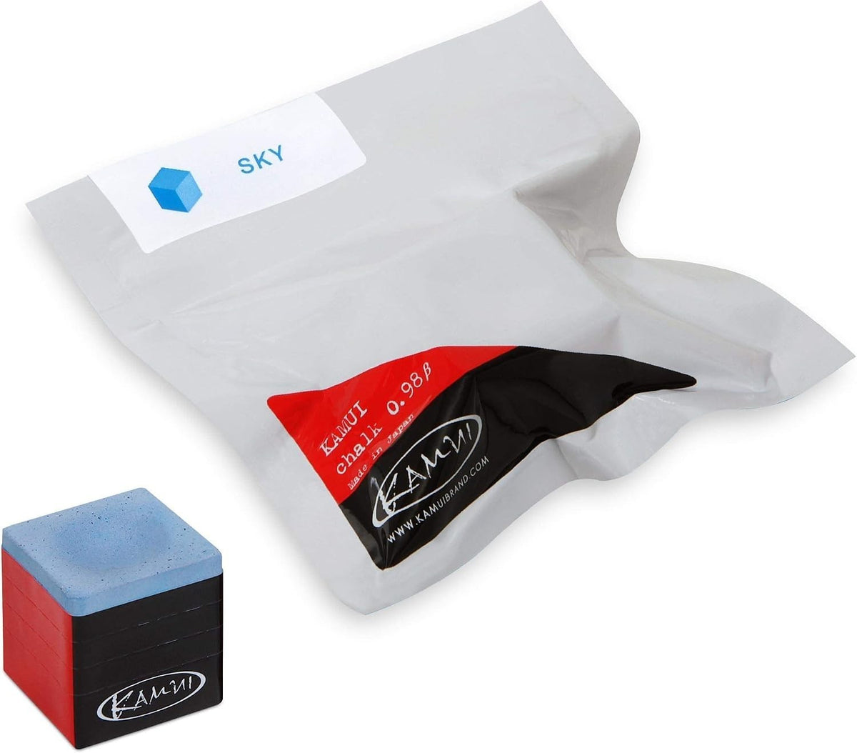 0.98 Beta Sky Blue Billiard Chalk – High Friction, Precise Spin
