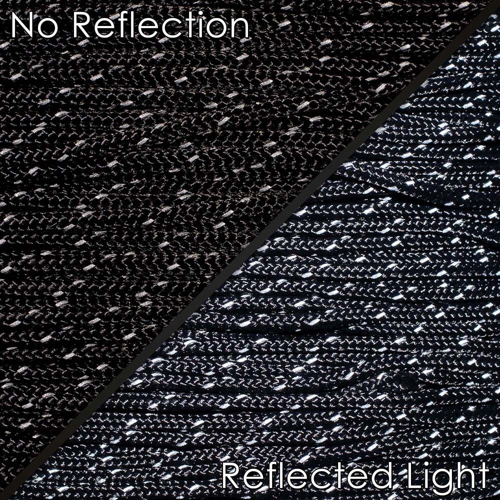 Reflective Paracord 95 - Heavy Duty Camping Rope for Hiking & Outdoor Use