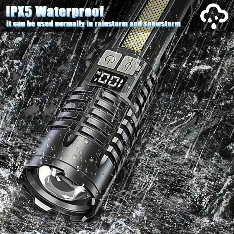 Rechargeable LED Tactical Flashlight with Zoom Focus & 5 Modes