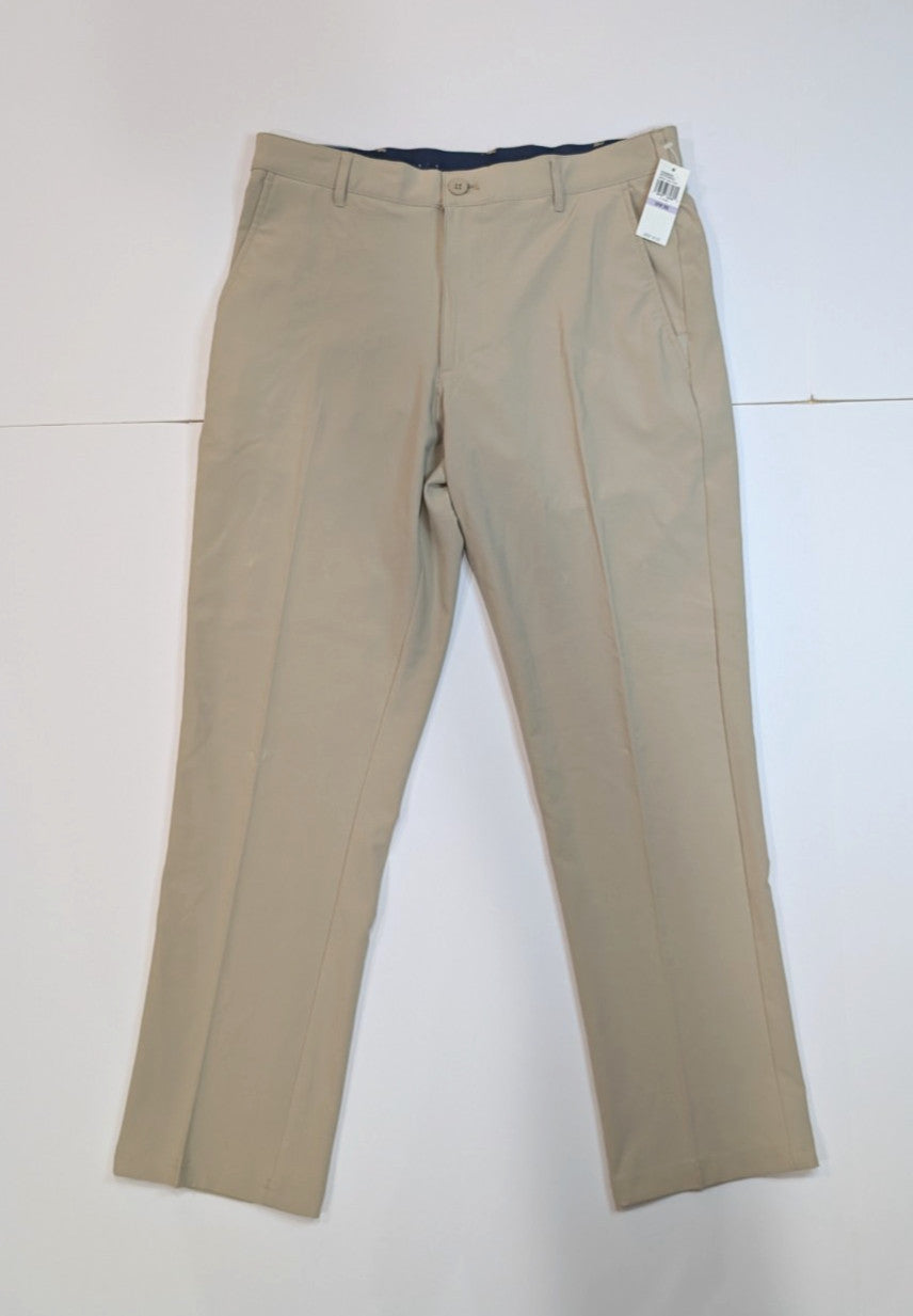 Men's Swingflex Golf Pants 32x30 Performance Stretch Straight Fit Khaki