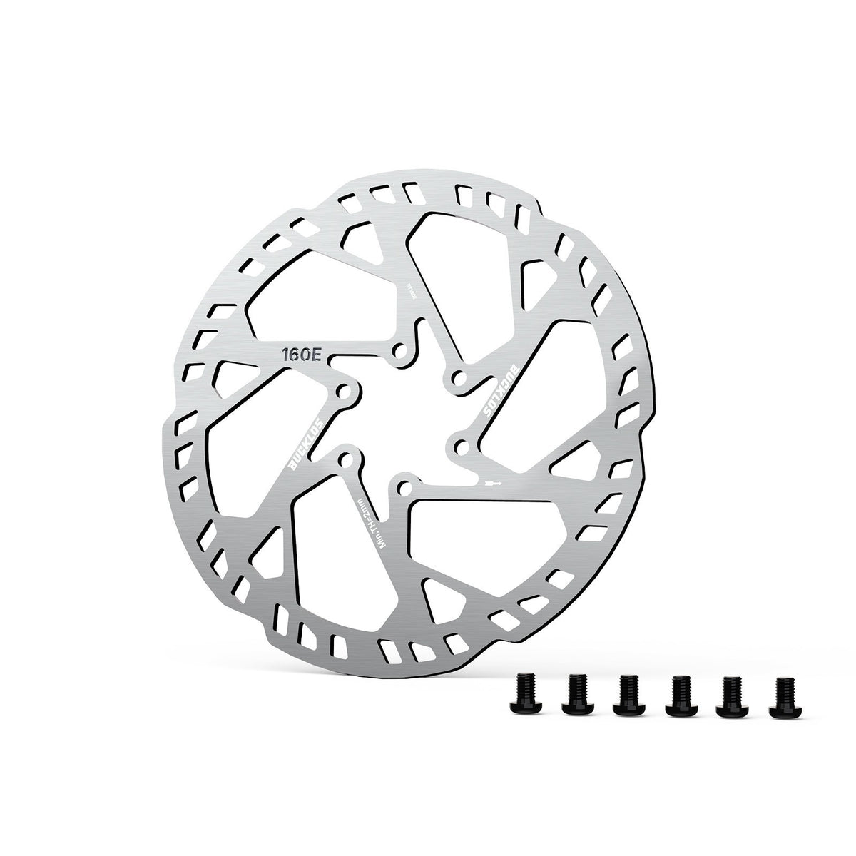 Electric Bike Disc Brake Rotor 6-Bolt Mount for MTB & E-Bikes - 140/160/180/203mm