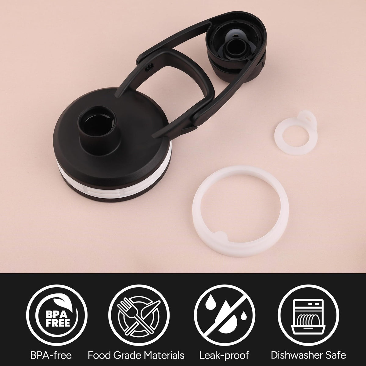 Silicone Water Bottle Gasket Replacement for Thermoflask 24/32/40/64oz - 8 Pack