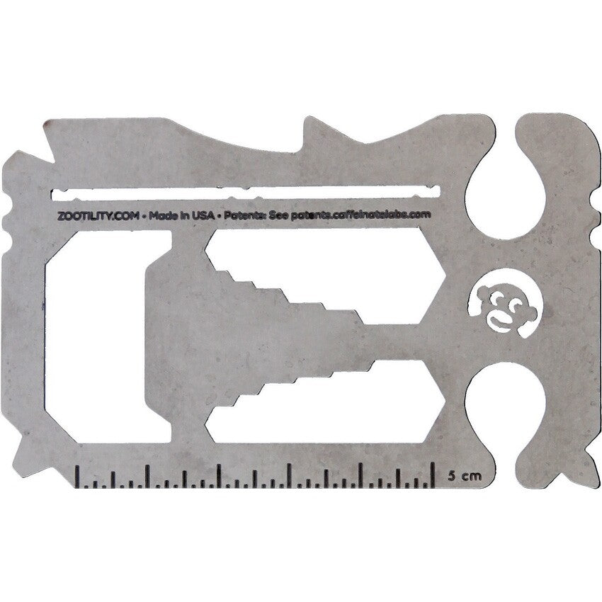 Stainless Steel Multi Tool Wallet Card with 21 Functions - Compact & TSA Compliant