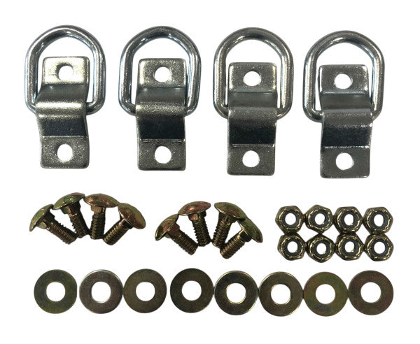 Trailer Tie Down Kit with D-Ring Straps for Utility & Cargo Trailers