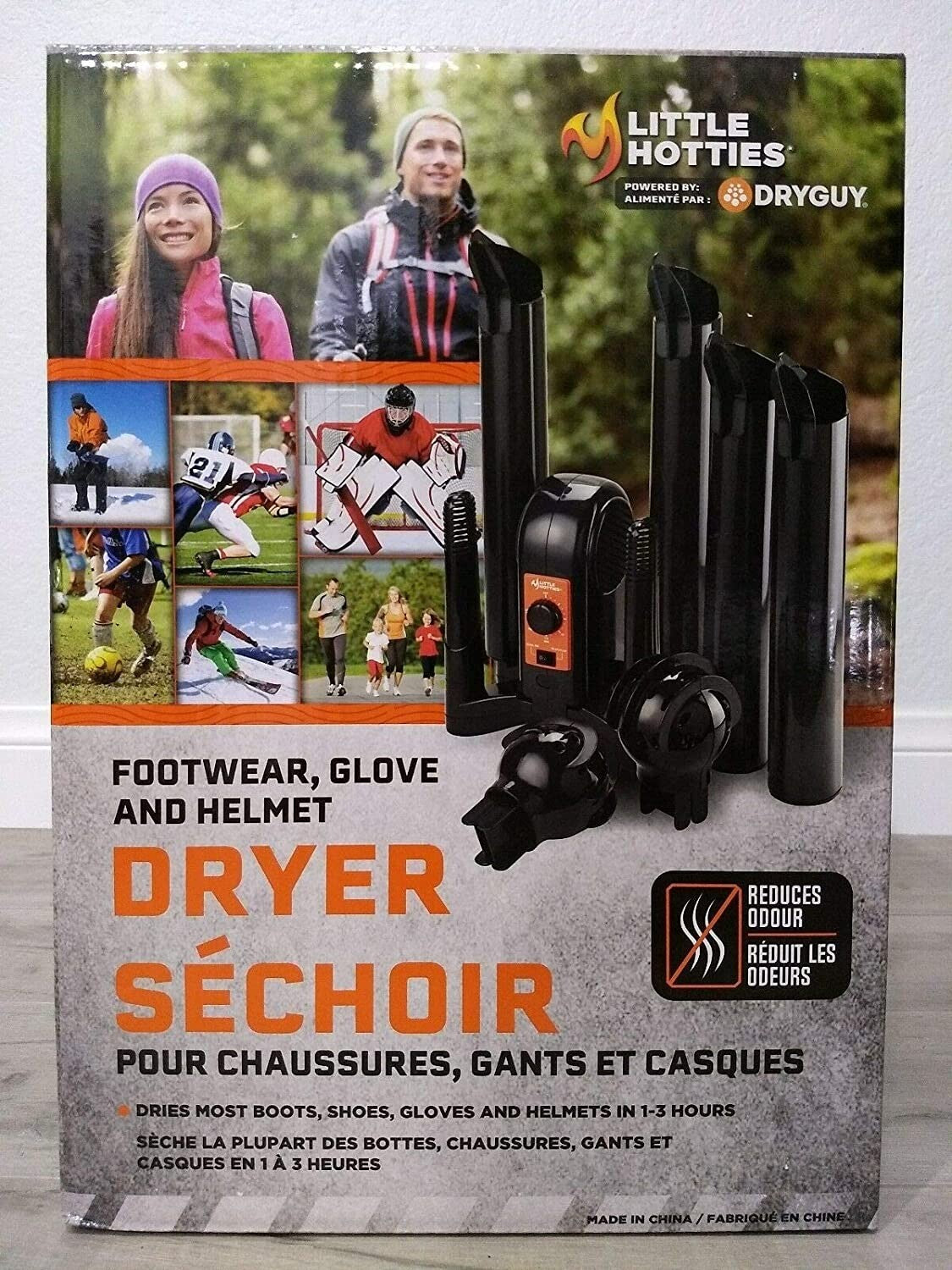 Footwear & Gear Dryer with Odor Reduction and Forced Air Heating