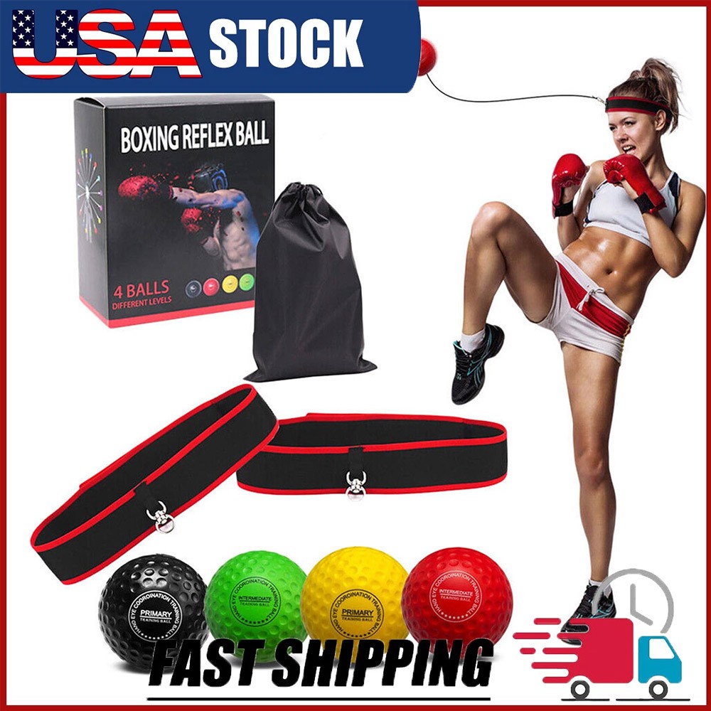 Reaction Ball with Headband for Boxing Training and Agility Improvement