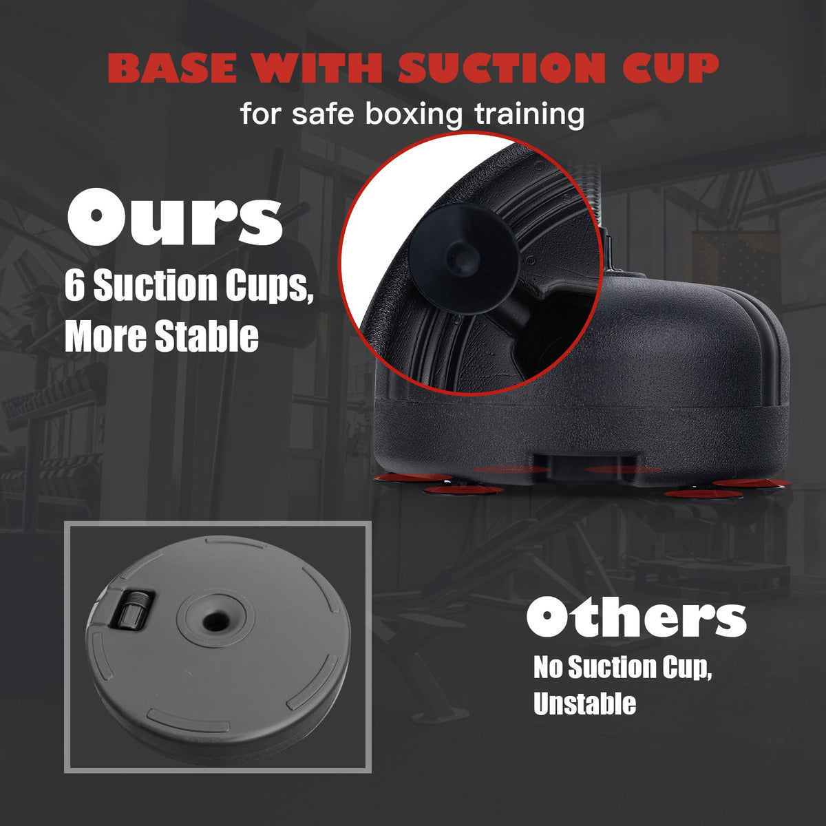 Freestanding Punching Bag with Stand and Boxing Gloves for Kids and Adults