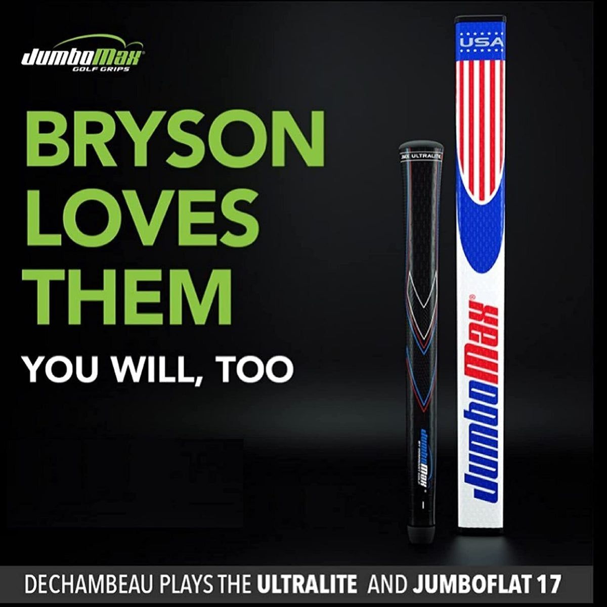 JumboFlat 17 Golf Putter Grip - Oversized Arm-Lock Design, Tour-Approved