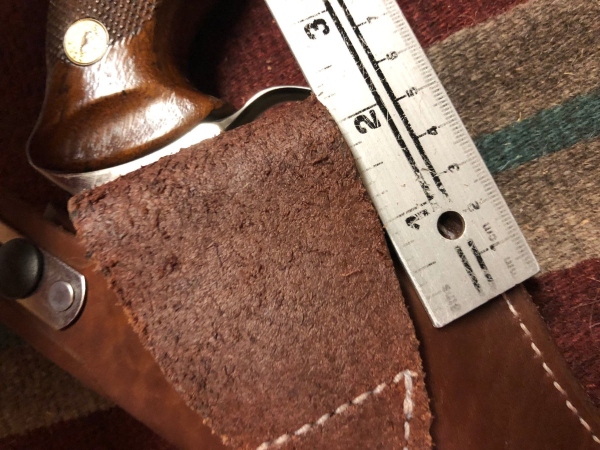 4-Inch Leather Pistol Holster Fits S&W 586 686 66 19 Taurus 627 Right Hand US Made