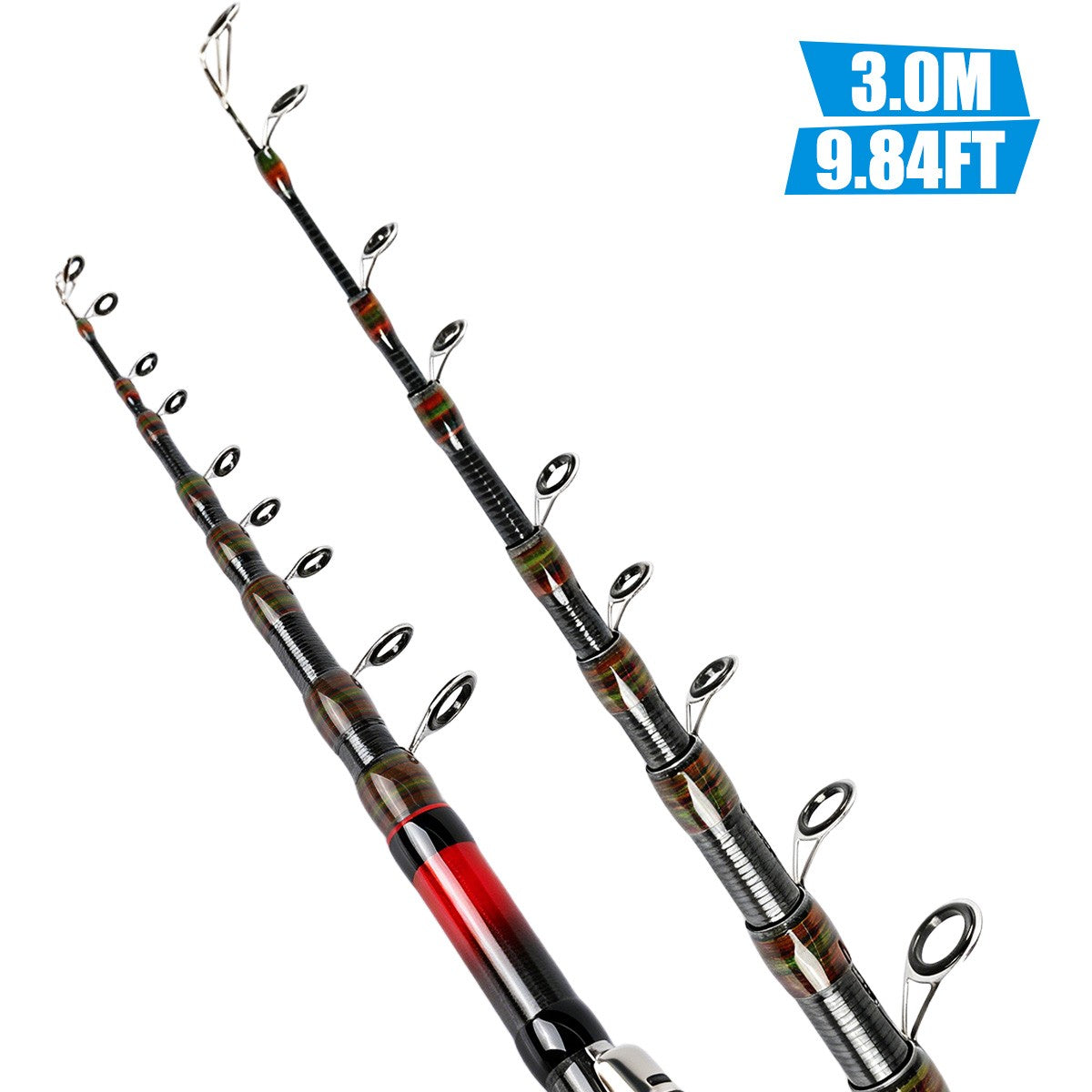 Telescopic Carbon Fiber Fishing Rod High Sensitivity Spinning Rod - Multiple Lengths