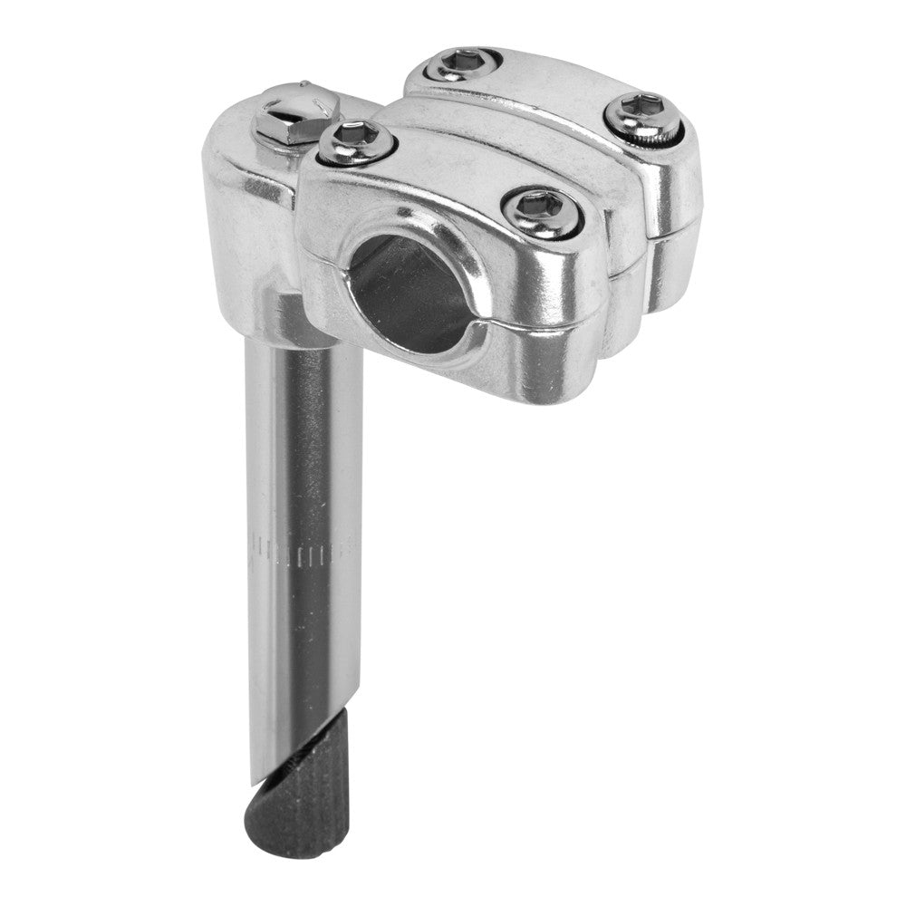 Vintage 4-Inch Alloy BMX Bicycle Stem Chrome Quill 21.1mm Diameter