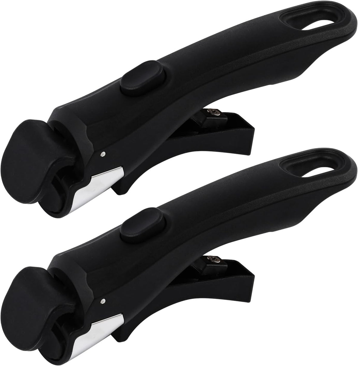 Removable Pot Handle Set - Universal Detachable Black Handles for Pots and Pans