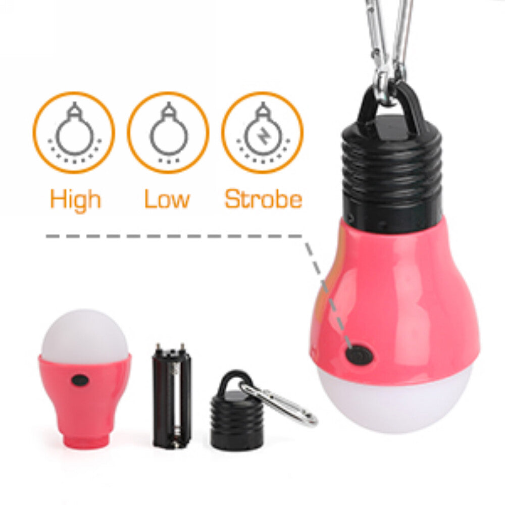 3-Pack Portable Camping LED Lights with Batteries - 3 Lighting Modes