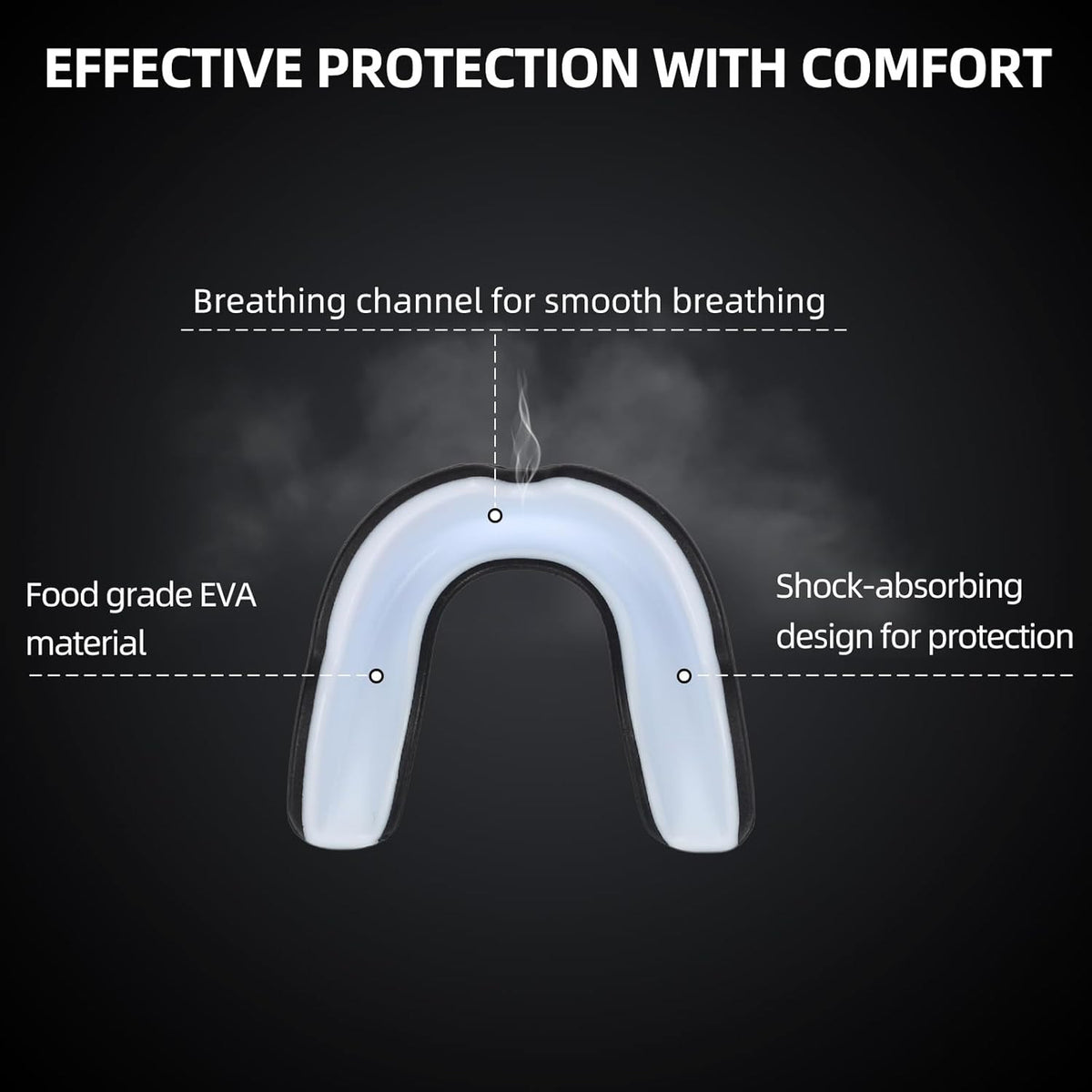 Kids Sports Mouthguard 6 Pack with Case for Boxing MMA Football