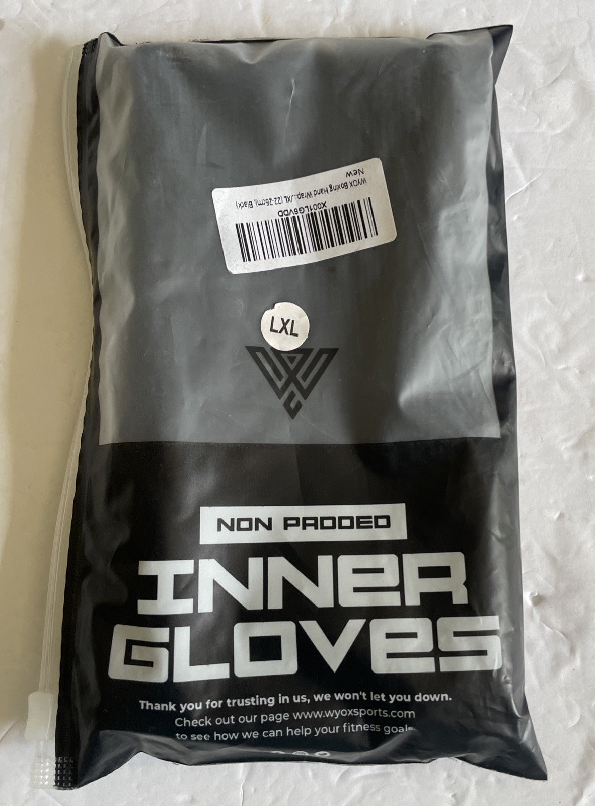 Kickboxing Boxing Inner Gloves Size XL Black Wrist Support Training Gear