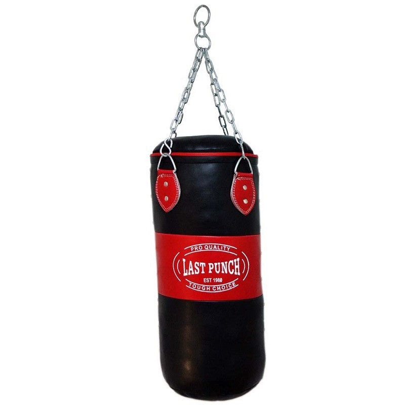 Heavy Duty Red & Black Foam-Filled Punching Bag - 36 Inch Training Equipment with Chains