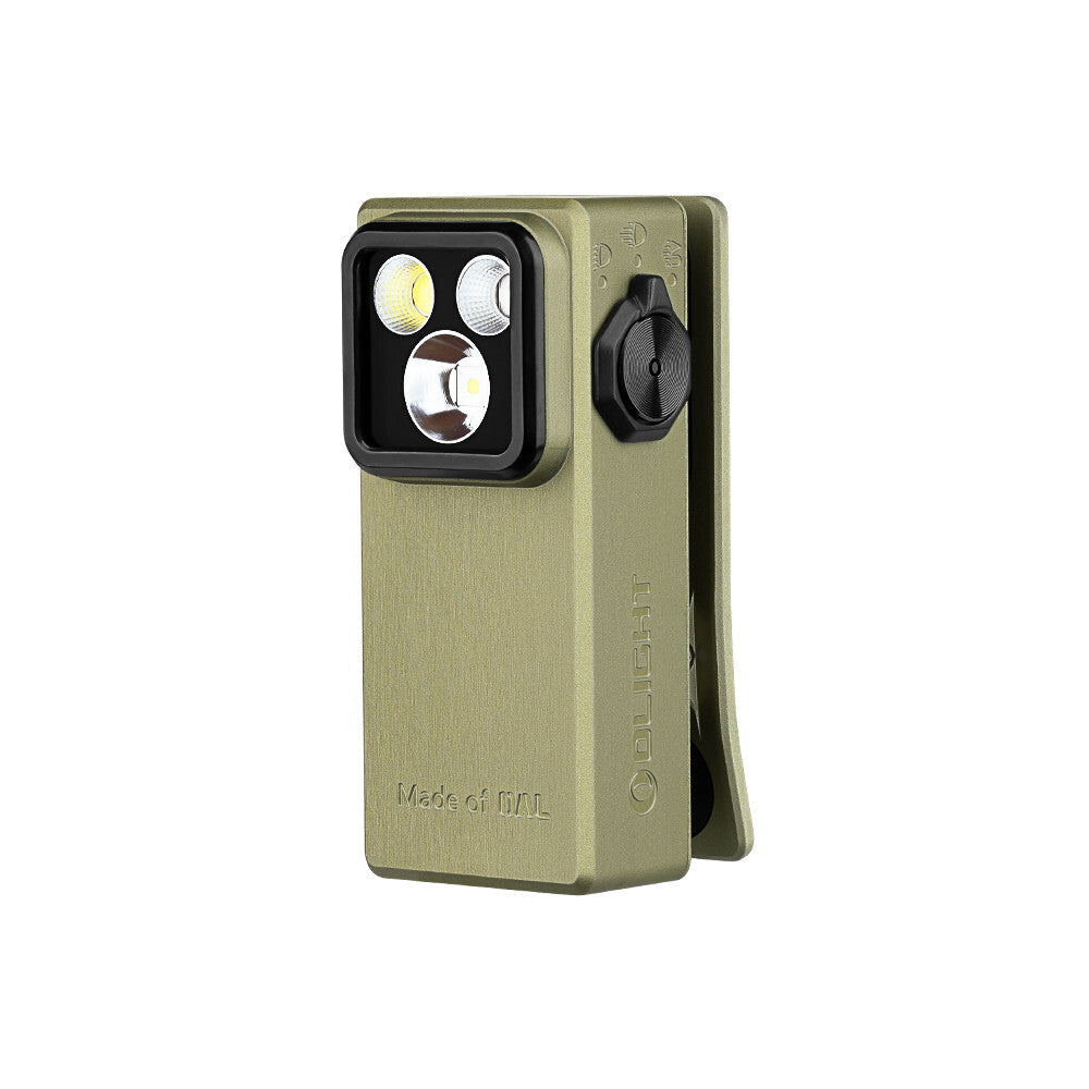 LED Clip-On Light with Flood, Spot, UV Modes - 530 Lumens EDC Compact
