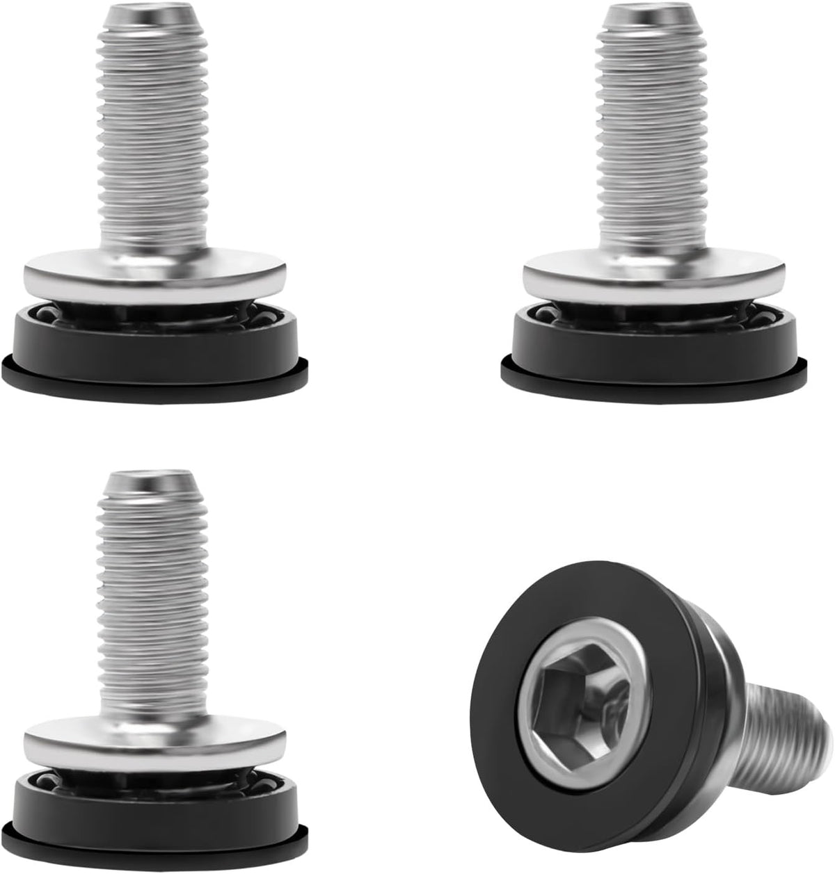 Bike Crank Arm Fixing Bolts M8 Square Taper Bottom Bracket Screws 4 Pack