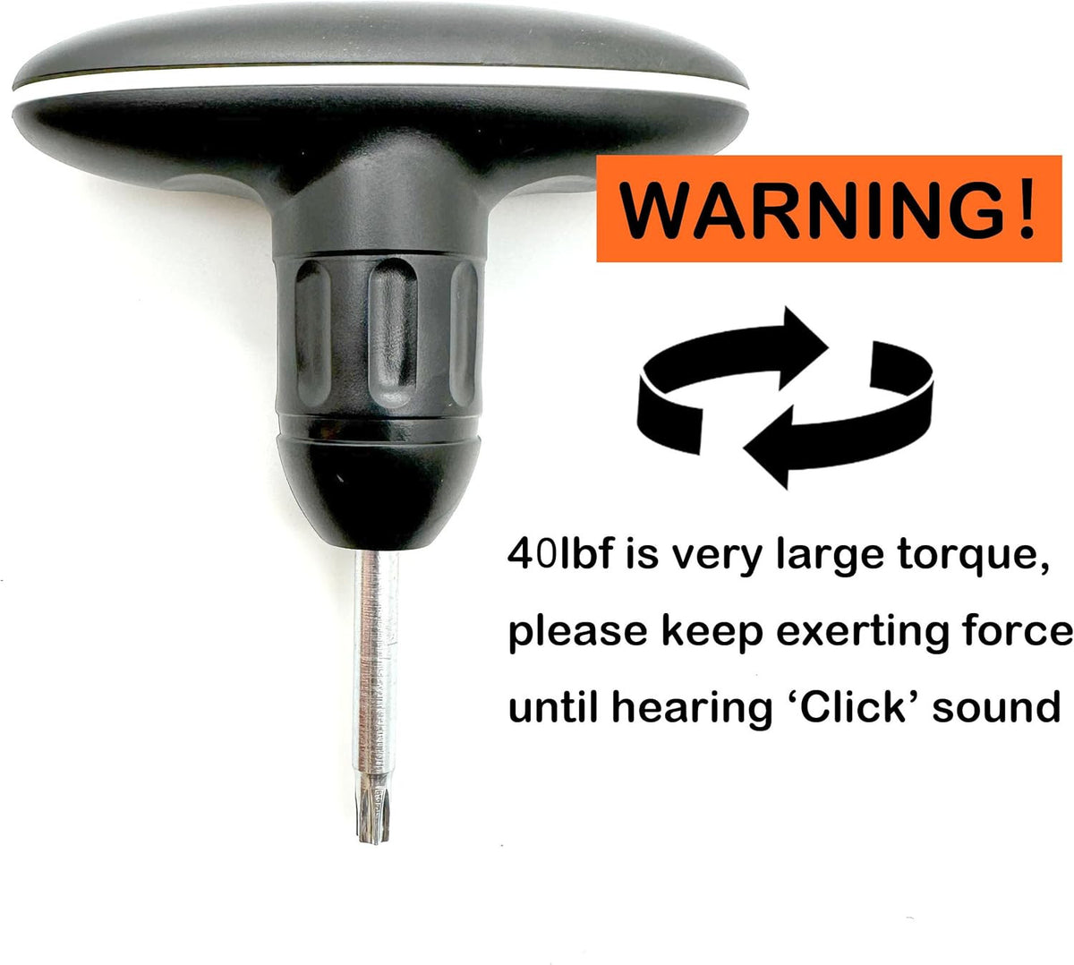 Golf Torque Wrench 40 Lbf.in Click Sound Impact Driver for Clubs