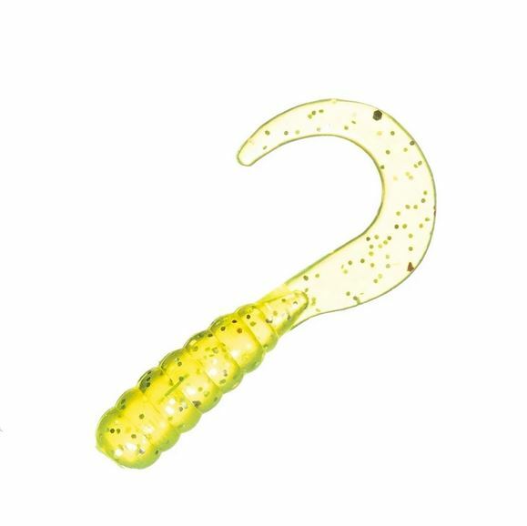Artificial Soft Plastic Grubs for Fishing - 2 Inch, 100 Pack, Multiple Colors