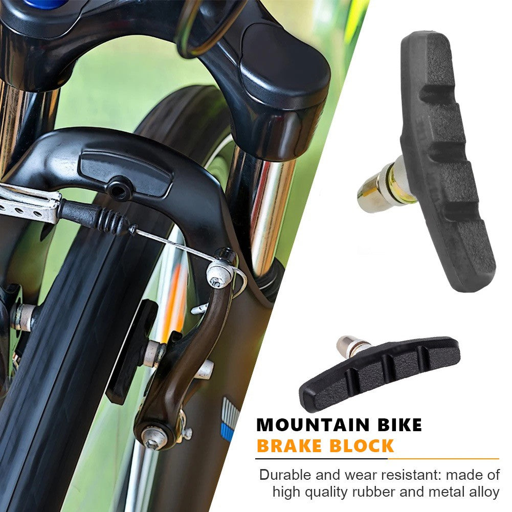 10-Pair MTB Bicycle V Brake Pads 70mm Shoes Blocks for Mountain Bikes