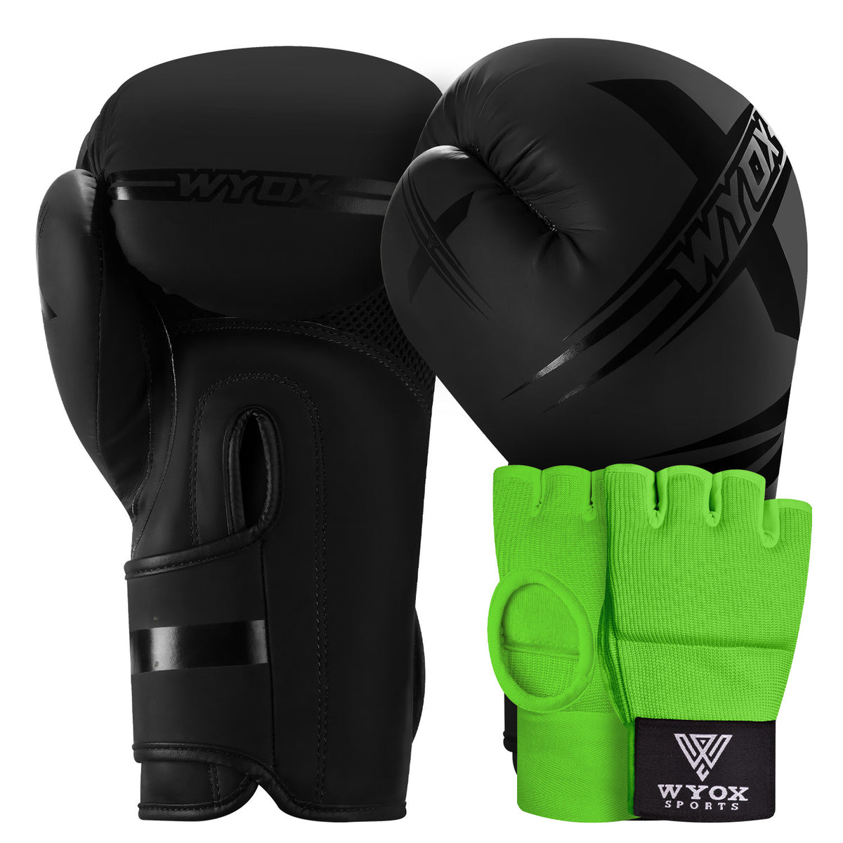 Boxing Gloves & Hand Wraps Set for MMA, Kickboxing & Muay Thai Training