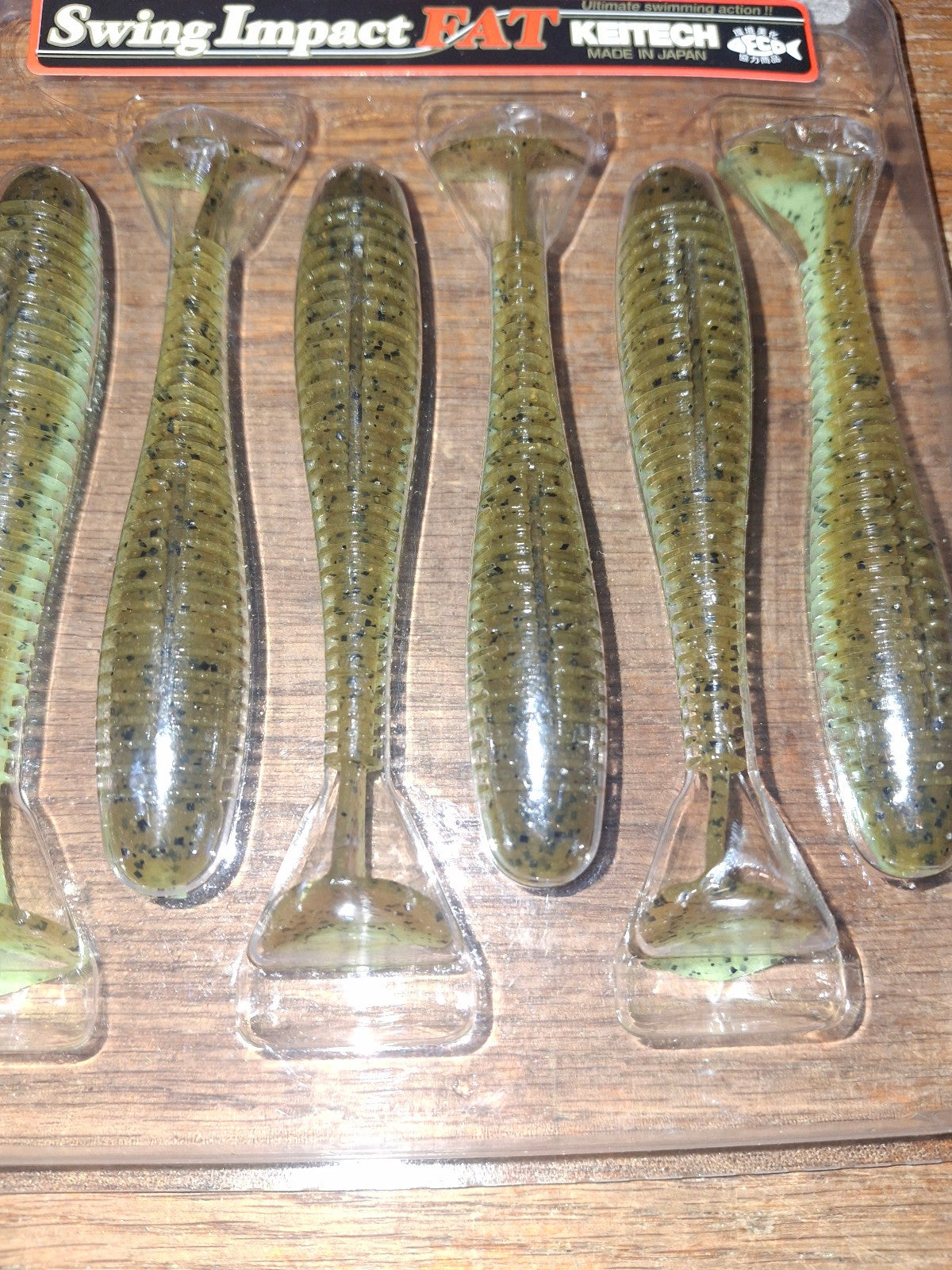 Keitech Swing Impact FAT Swimbaits 3.8 Inch Assorted Colors - Squid Scent 6 Pack