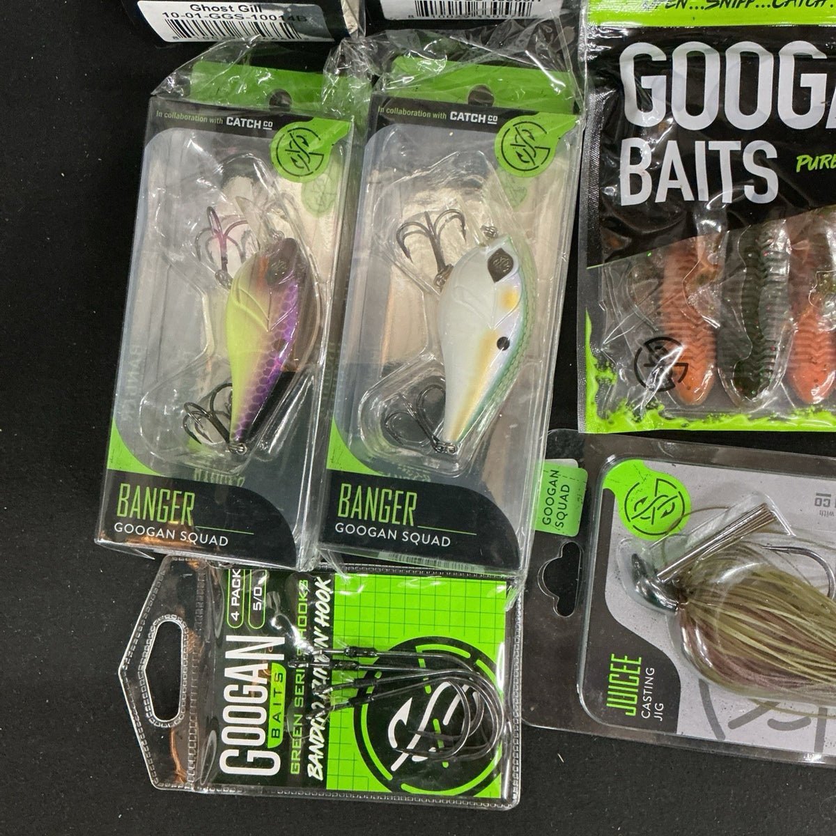 12-Pack Fishing Lure Set with Hard, Soft Plastics, Jigs & Hooks