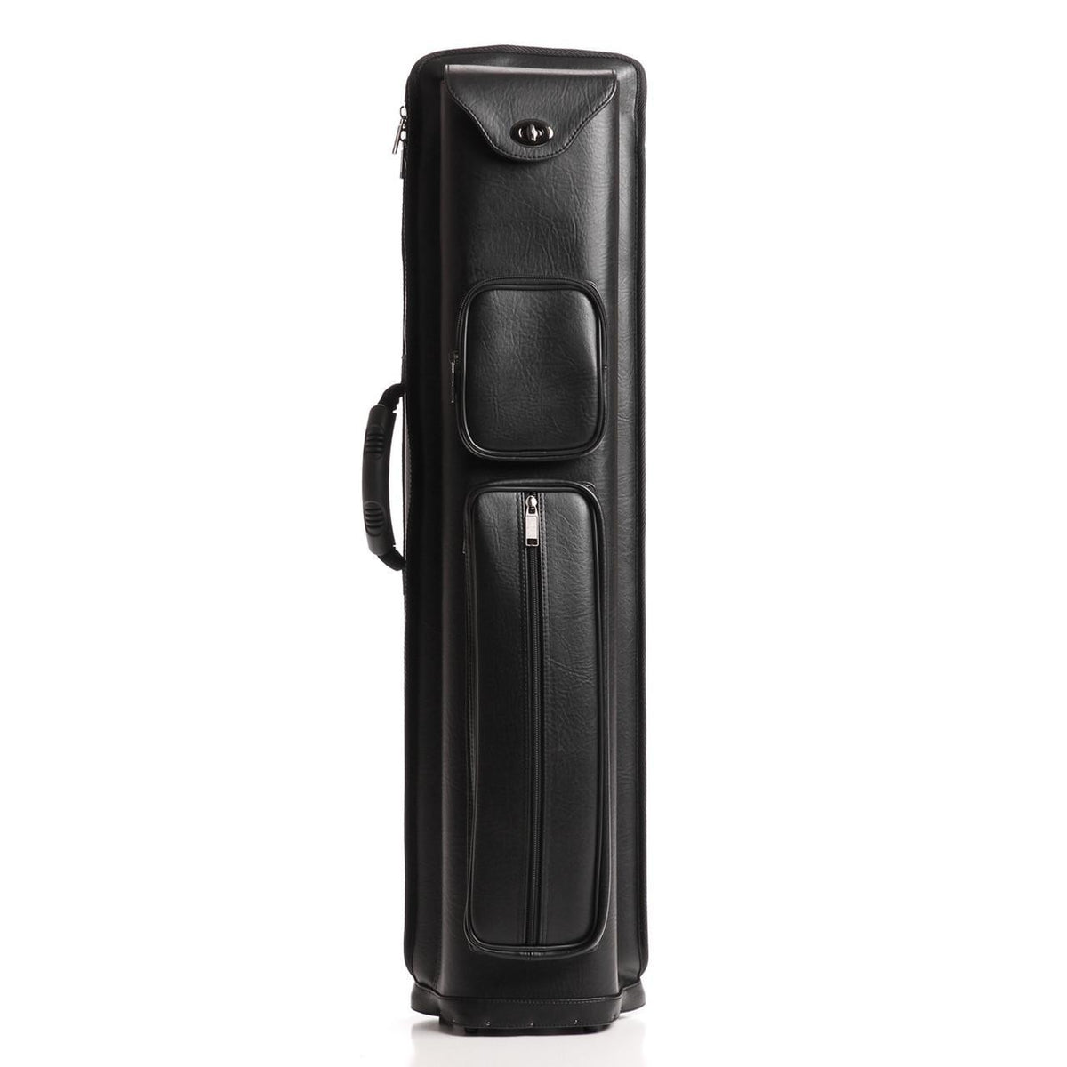 Spring-Loaded Pool Cue Case 4x6 with Padded Tubes & Strap
