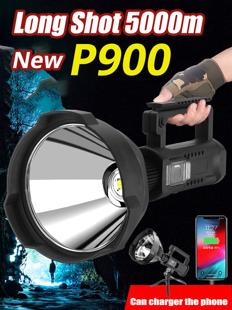 High Lumen Rechargeable LED Searchlight with Tripod and SOS Mode