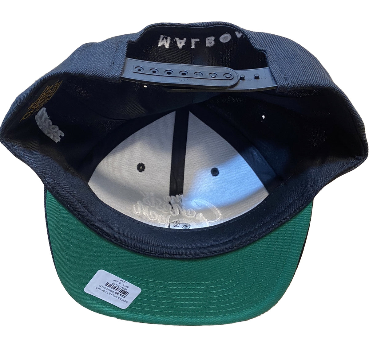 Malbon Golf Hat Genesis Open Pacific Palisades Black Snapback Cap