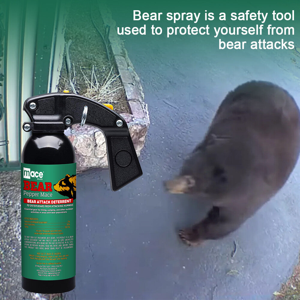Bear Repellant Spray 16 oz with Safety Rack - Outdoor Self Defense