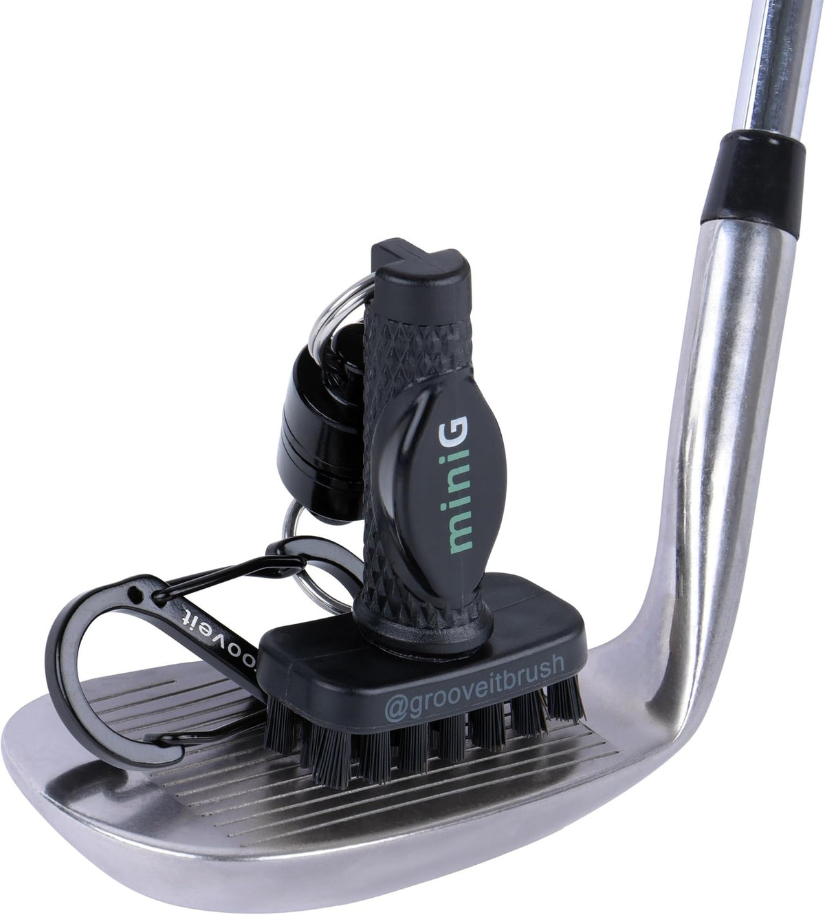 Golf Club Groove Cleaner Brush with Magnetic Attachment - Nylon Bristles
