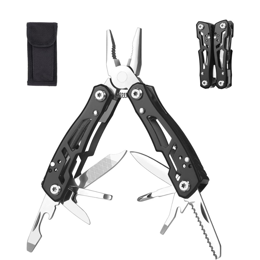 14-in-1 Mini Multi Tool Pliers Keychain Camping EDC Stainless Steel