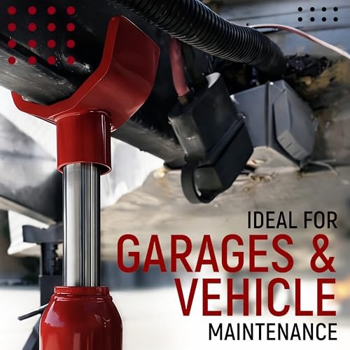 Heavy Duty Steel Bottle Jack Adapter 2-in-1 for 3-5 Ton Vehicle Lifts