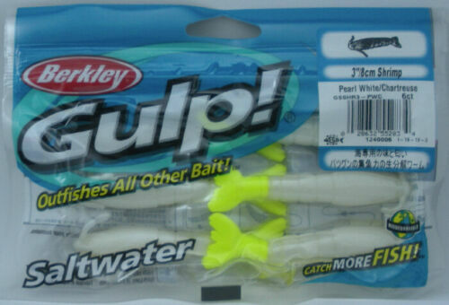 Saltwater Fishing Lure Shrimp 3-4 Inch - Berkley Gulp! Bait for Pier & Reef Fishing