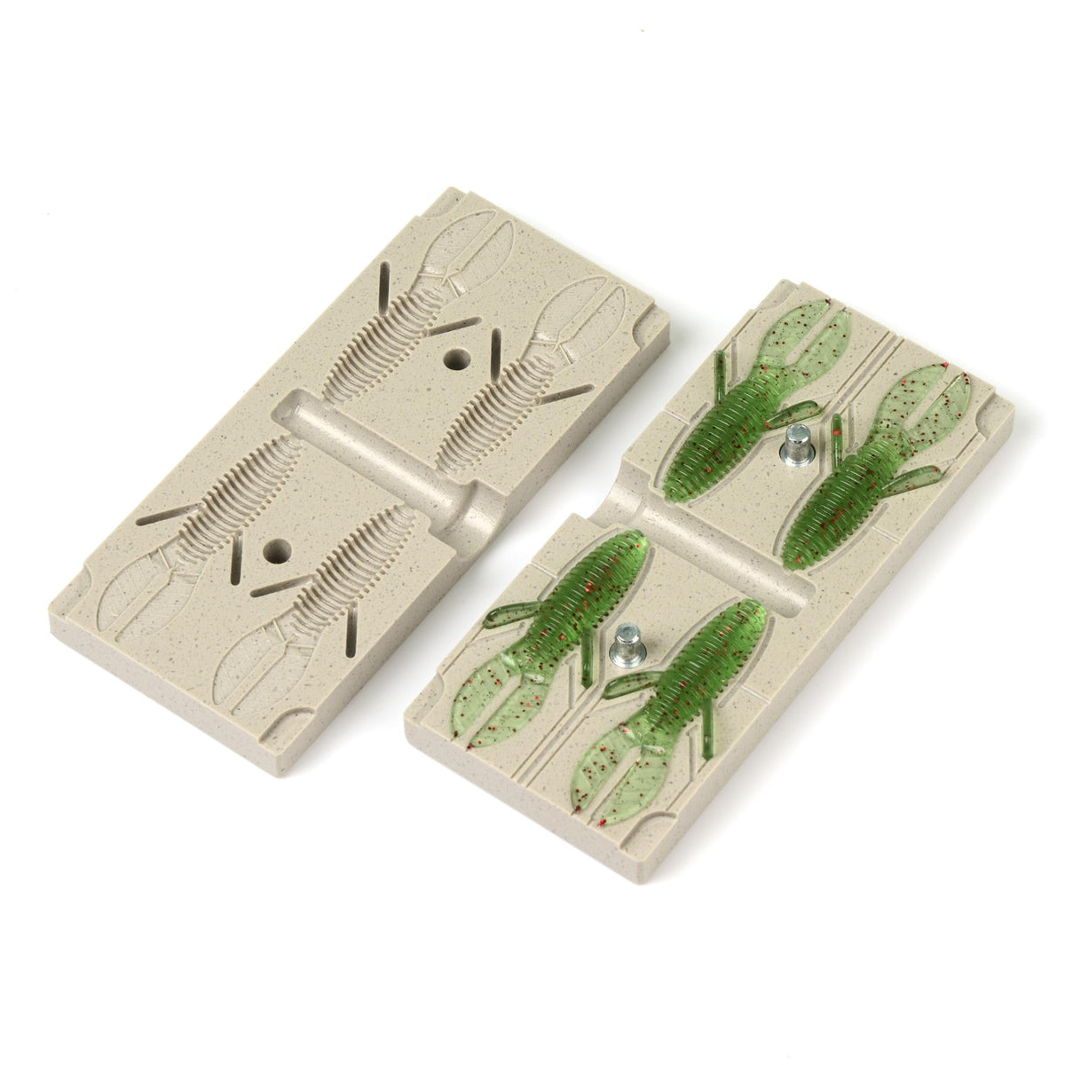 4-Cavity Soft Plastic Lure Injection Mold for Fishing Baits - Micro D Bomb 2.3"