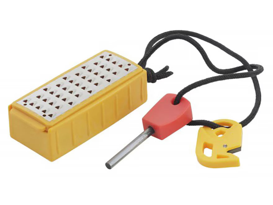 Fire Starter Kit with Tinder Maker - Compact Outdoor Survival Tool