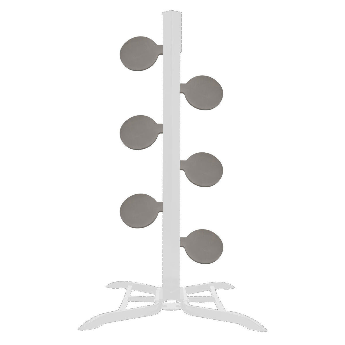 AR500 Steel Dueling Tree Shooting Target Kit - 6 Paddles, 6 Inch, Heavy Gauge