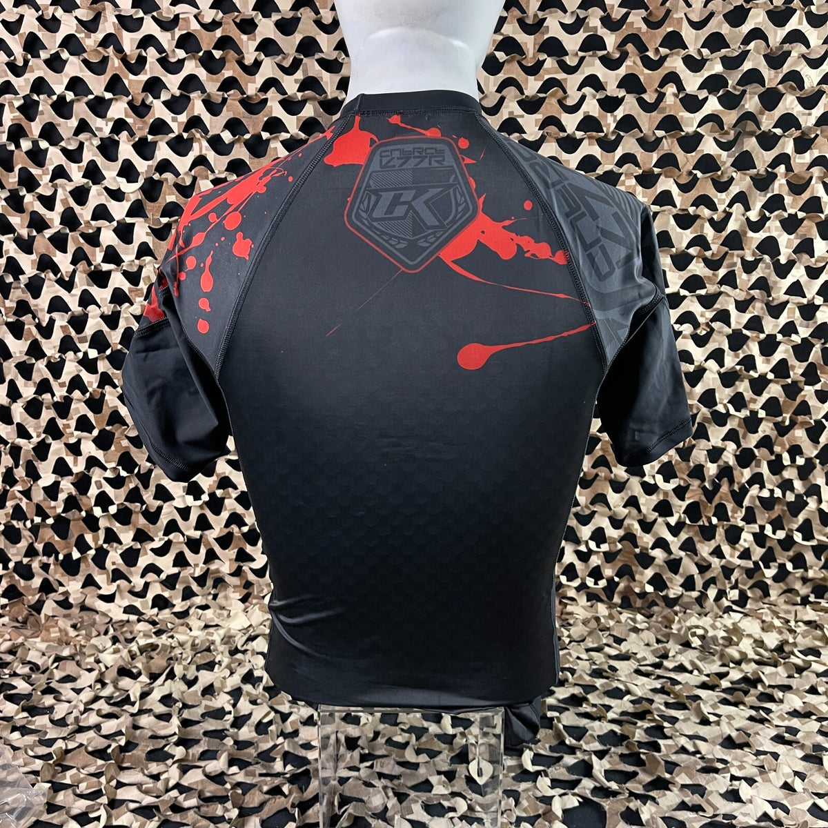 Contract Killer Short Sleeve Stained Rashguard Black X-Large - Men’s Athletic Top