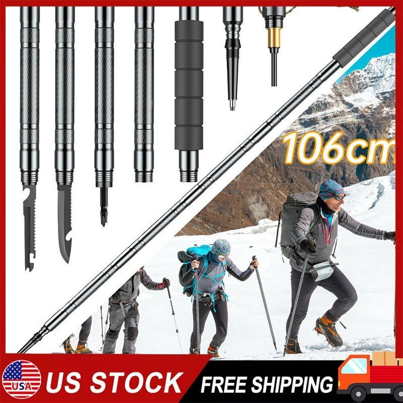 Ultralight Aluminum Trekking Poles for Hiking and Walking Support