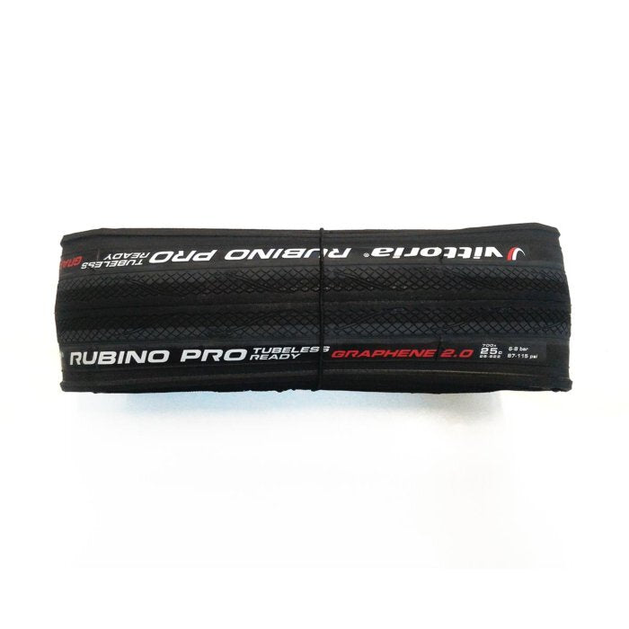 Vittoria Rubino Pro G2.0 TLR 700x25C Tubeless Ready Road Bike Tire – Folding