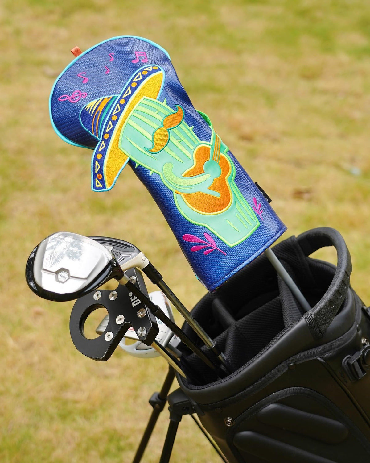 Funny Mexican Style Golf Driver Headcover - Blue Leather & Durable Protection