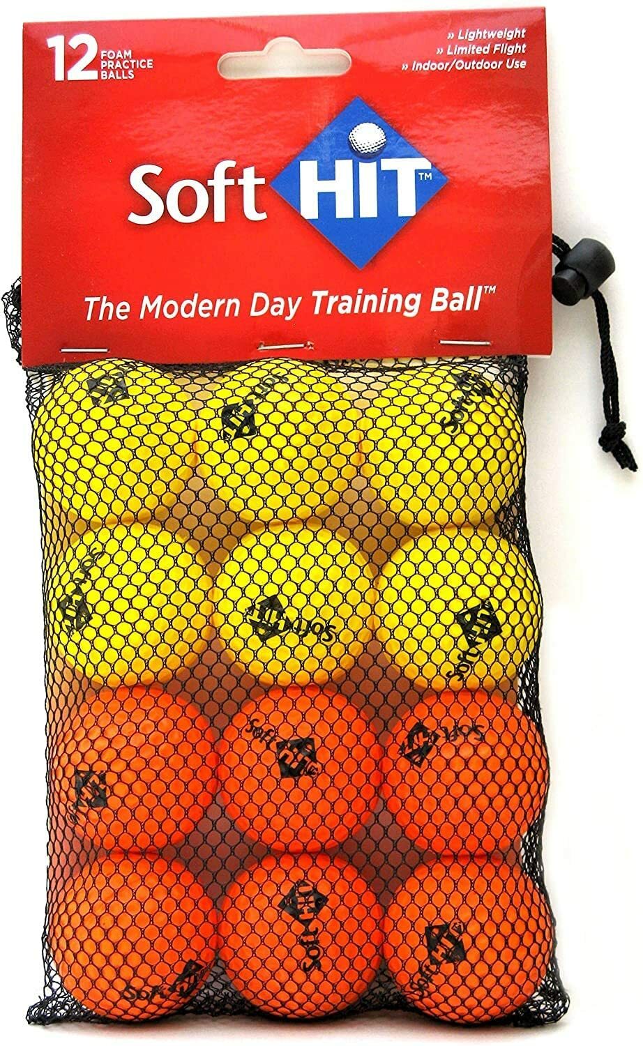 Foam Practice Golf Balls 24 Pack - Indoor Outdoor Training Aid