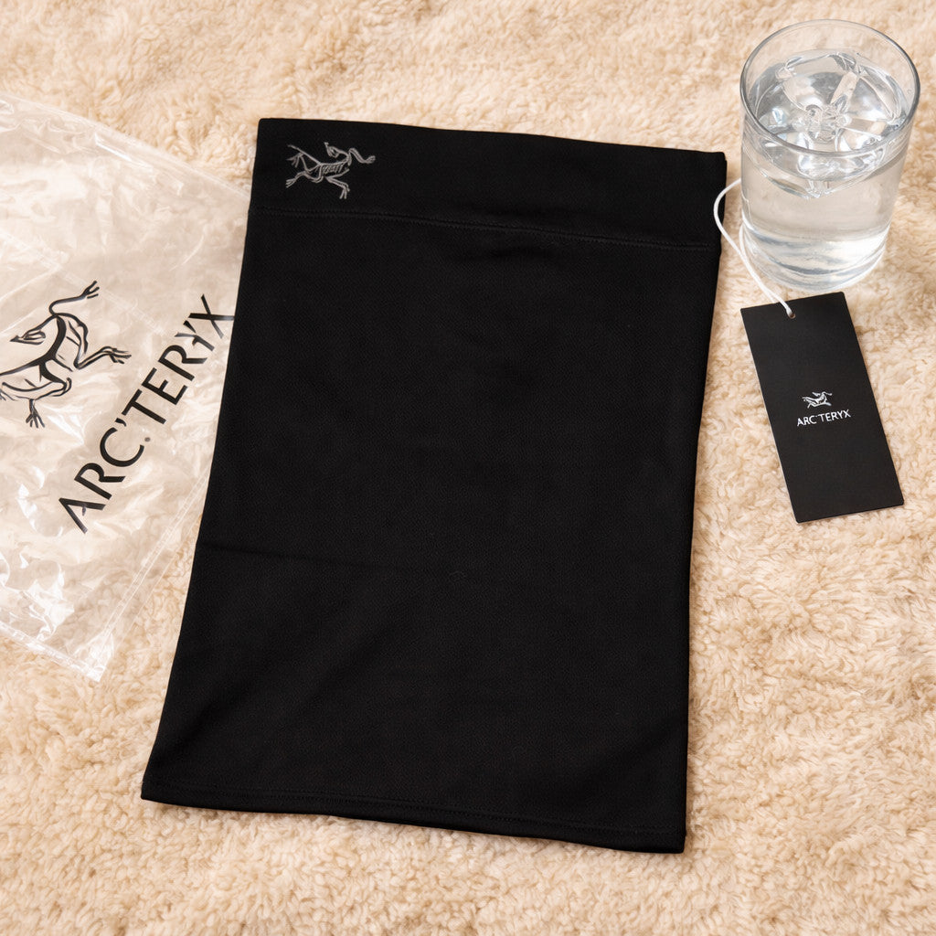 Lightweight Merino Wool Neck Gaiter - Unisex Outdoor Face Cover, Black