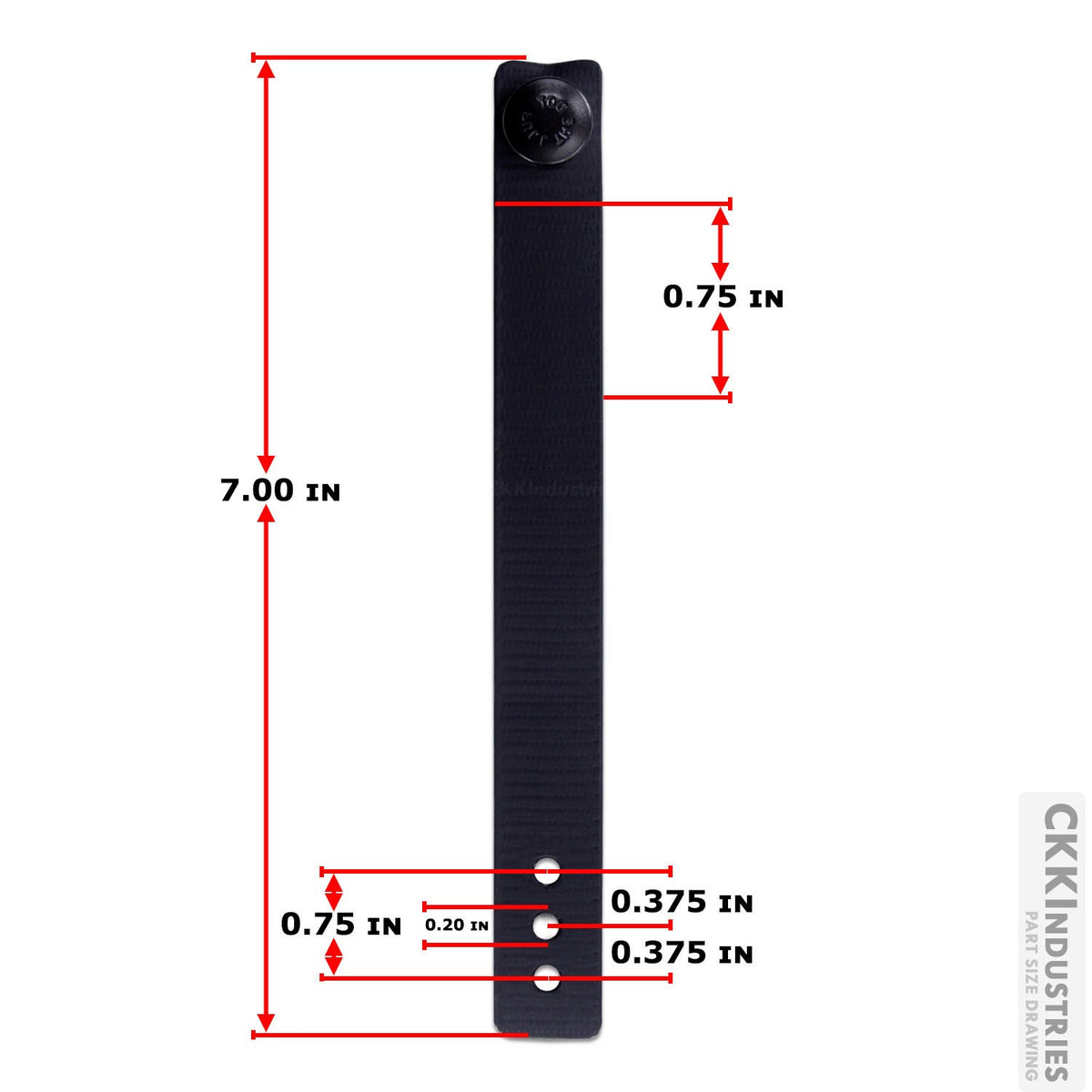 IWB Soft Loops with Pull-the-Dot Security Snaps & Mounting Hardware - 2 Pack