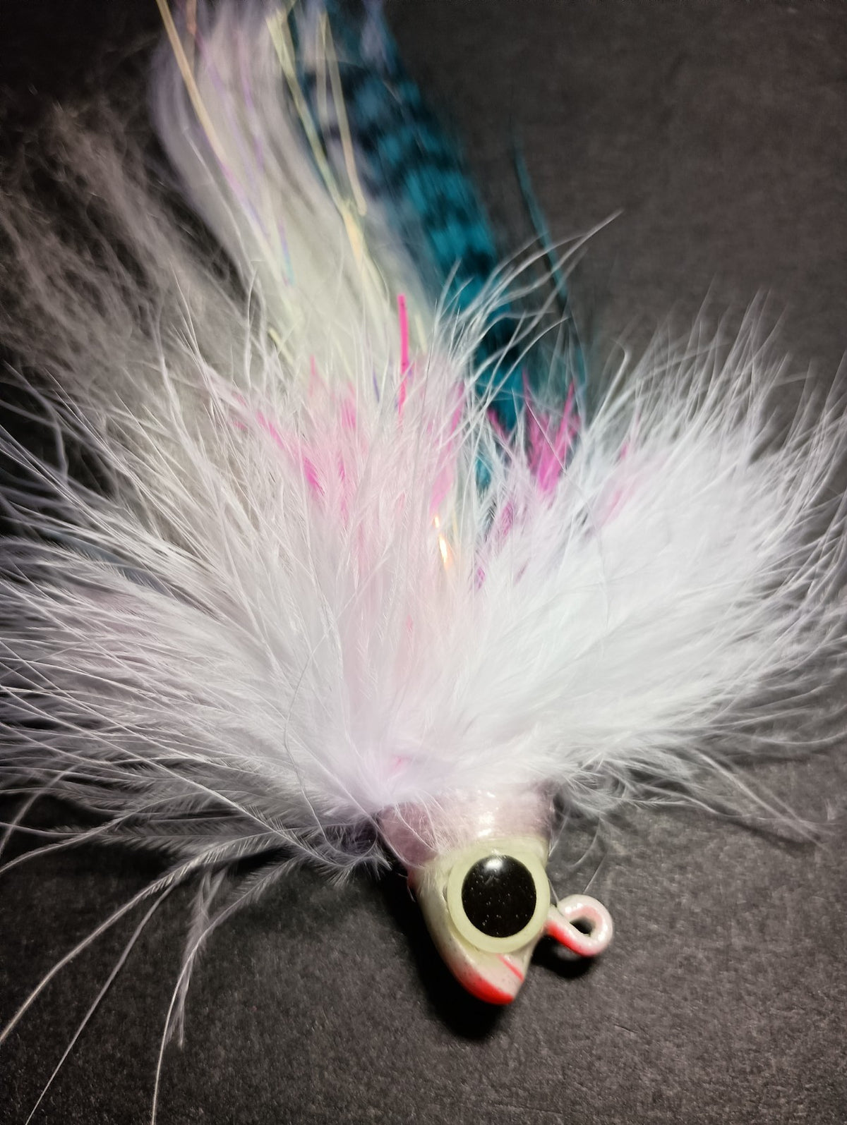 Glow in the Dark Fishing Jig for Big Predators - 9 Inch 3/4 oz
