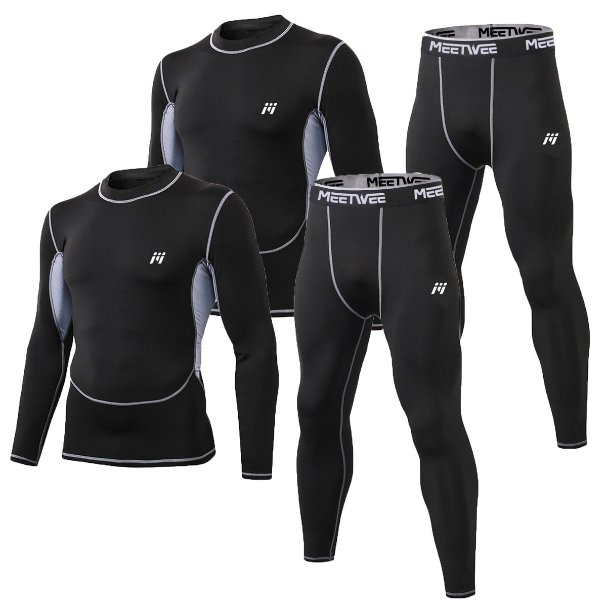 Men's Thermal Long Johns Base Layer Sets for Winter Ski & Cold Weather